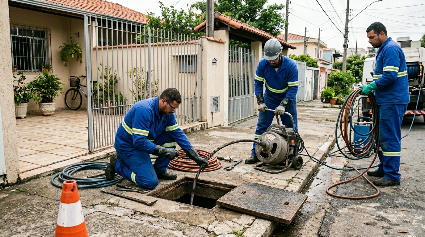 Desentupimento de esgoto em Teresina-PI