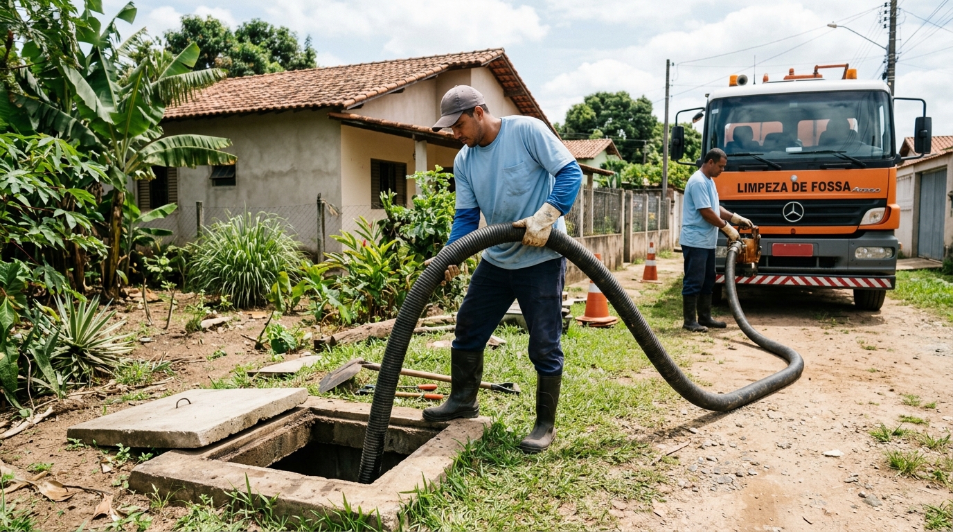 Higienização de fossa residencial em Teresina-PI